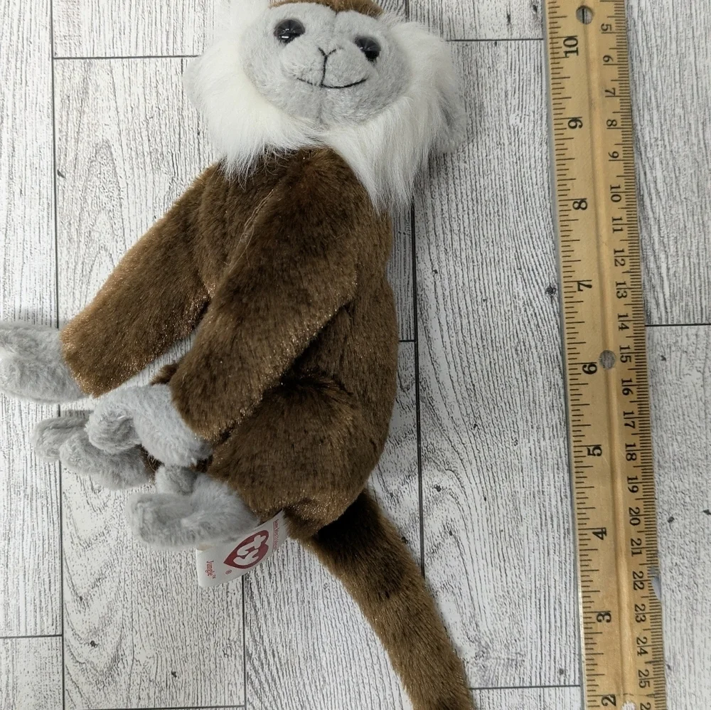 Ty Jungle Plush Monkey Toy - Brown and White